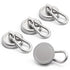 Ant Mag Carabiner Magnetic Hooks, 80LBS Heavy Duty Neodymium Magnet with Swivel Snap Hook, 4 Pack