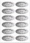 Silver Foil Autographed Label Stickers - 1 x 2 Inch Oval Laminated Author Stickers, 1008 Labels/Pack