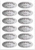 Silver Foil Autographed Label Stickers - 1 x 2 Inch Oval Laminated Author Stickers, 1008 Labels/Pack