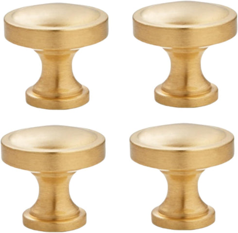 SANCHAKOU Cabinet Furniture Knobs 4 Pack Brass Handles Wardrobe Drawer Bedside Table Wine