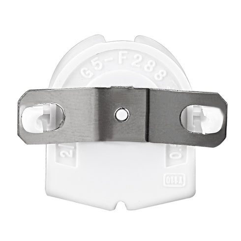 uxcell 10Pcs T5 Fluorescent Light Holder G5 Base Non-Shunted Tombstone Lamp Socket AC 500V