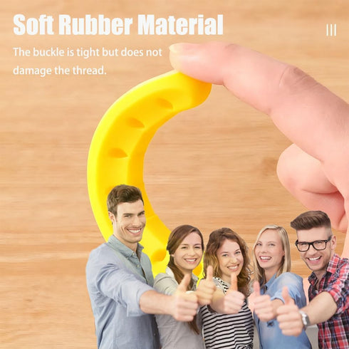 LXNIEPAN Clips5 Packs Home(7-5-3-2-1 Cable Holder Yellow Cable Management Cord Organizer Clips Silicone Self Adhesive