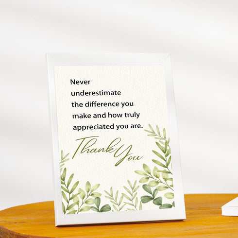 OJsensai Comfort Thank You New Card, Appreciation Card for Coworker Boss Staff Teacher, Thank You Gifts for Men Women