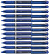 Pentel EnerGel NV Liquid Gel Pen, .5mm, Blue Ink, Blue Barrel, Dozen, BLN25C