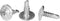 #8 x 1/2" Phillips Modified Truss Head Self-Drilling Tek Screw, Zinc-Plated Steel, Box of 100