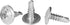 #8 x 1/2" Phillips Modified Truss Head Self-Drilling Tek Screw, Zinc-Plated Steel, Box of 100