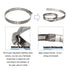 Adjustable Stainless Steel Worm Gear Hose Clamps, Water Pipe Clamps, 4 Pcs (10 Inch)