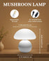 Mushroom Lamp Table Lamp for Bedroom,Desk Bedside Small Lamps for Living Room Night Stands,Mushroom Decor Cute Mini