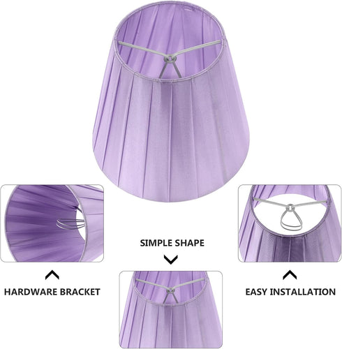Charming Pleated Medium Drum Floor Lamp Shade - Versatile Lighting Solution