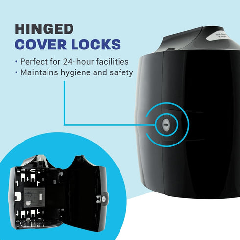 (1 Zogics Wall Mounted Dispenser for Gym Wipes No-Touch Sanitizing Wipes Dispenser, Mounts Easily to Wall for Quick