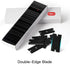 2 100 NEWISHTOOL Pcs Long Handle Plastic Razor Blade Scraper With PCS Spare Replacement Blades, Sticker Remover Glue