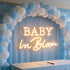 Baby In Bloom Neon Signs Led Gender Reveal Party Boy/Girl Decorations Neon Letters Signs Pregnancy Announcement Party