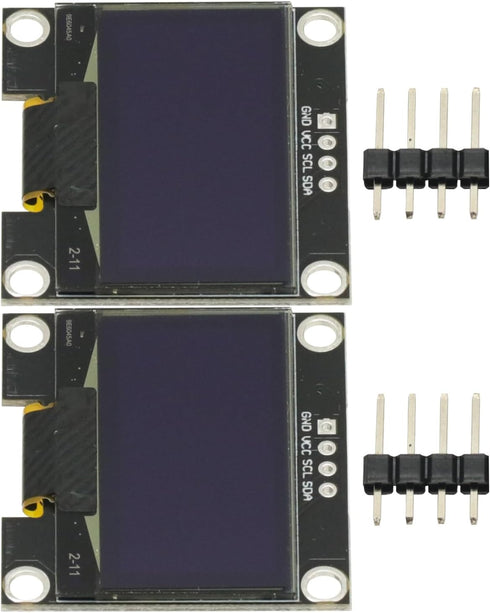 GODIYMODULES 2 Pcs 4PIN 1.3" 1.3 inch IIC I2C OLED Display Module 128x64