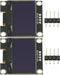 GODIYMODULES 2 Pcs 4PIN 1.3" 1.3 inch IIC I2C OLED Display Module 128x64