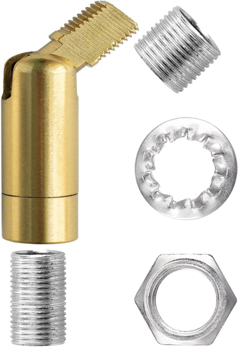 1 180+355 Brass Sloped Ceiling Adapter for Pendant Light Chandelier Ceiling Lamp Pcs, Vaulted Ceiling Light Fixtures