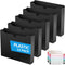 Plastic File Jackets Letter Size, 12 Pack Reinforced Manilla File Pocket Folders, Heavy Duty with Straight Cut Tab, 2