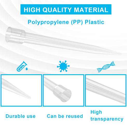 ONiLAB Pipette Tips 5000 UL/5mL - 100 PCS Laboratory Universal Plastic Liquid Pipettor Tips, Autoclavable, Transparent