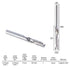 HQMaster 1/8 Shank CNC Router Bits, 3.175mm End Mill Single Flute Spiral Router Bit, 10 Pack