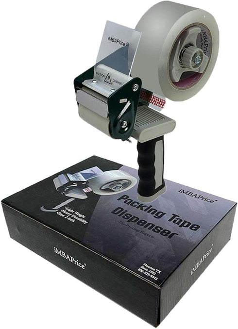 iMBAPrice 2" Side Loading Hand-Held Lightweight Packing Tape Dispenser Gun with Non-Slip Handle
