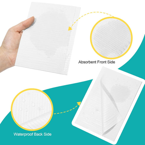 360 3 13'' 18'' Jetec Pcs Disposable Dental Bibs Sheets Nail Art Mat Ply Waterproof x Clean Pads Tattoo Tray Cover