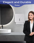 Commercial Multifold Paper Towel Dispenser Wall Mount (White), Folded Hand Towel Dispenser for Bathroom/Restroom, Paper