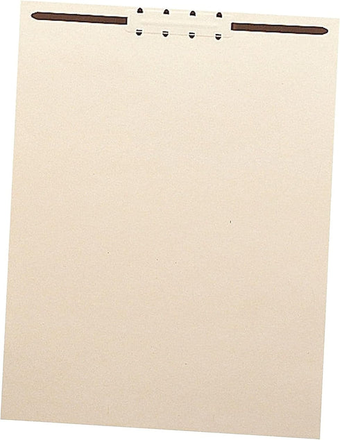 Smead Manila File Backs with 2" Fastener, Letter Size, 100 per Box