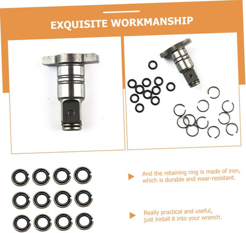 BESTonZON 12 Sets Wrench-Ring Impact Wrench Socket Retainer, 3/4 to 1/2 Impact Adapter Retainer Ring