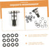 BESTonZON 12 Sets Wrench-Ring Impact Wrench Socket Retainer, 3/4 to 1/2 Impact Adapter Retainer Ring