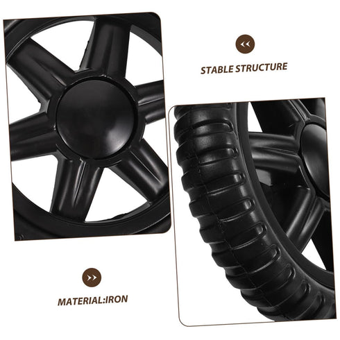 4pcs Cabilock Shopping Cart Wheel Rolling Cart Wheels for Trolley Heavy Duty Replacement Easy Climbing Feature