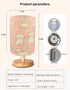 HYLING 3 9 Cat Lamp, Kitty Night Light, Color Changing LED Night Light with Brightness Levels Wood Nightstand Desk Base