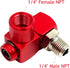 2Pcs Air Compressor Fittings,1/4 Inch NPT 360 Degree Swivel Air Hose Fittings for Pneumatic Tool