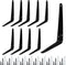 Zorfeter 10 Pcs Shelf Brackets 8 x 6 Inch Black Shelving Brackets Heavy
