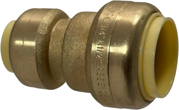 2 Pcs XFITTING Push Fit 3/4 Inch x 1/2 Inch Reducing Coupling