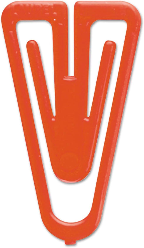 Baumgartens LP0300 Plastiklips Paper Clips, Medium, Assorted Colors, 500/Box