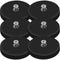 6 Packs Rubber Coated Neodymium Magnet Mounting Magnets, 60LBS, Black, M6 Threaded with Bolts Nuts