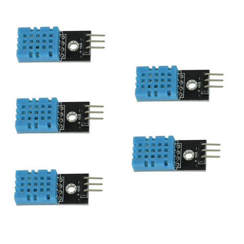 5pcs DHT11 3.3V-5V 20%-95% 0-50 HiLetgo Temperature Humidity Sensor Module Digital Temperature Humidity Sensor Humidity