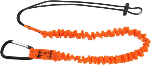 3pcs Tool Safety Rope, Work-at-Height Hardware Spanner Rope, Retractable Elastic Rope with Carabiner and Adjustable Loop
