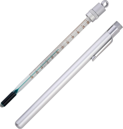 SP Bel-Art H-B Enviro-Safe Liquid-In-Glass Pocket Laboratory Thermometer - -5 to 50C, Closed Metal Case