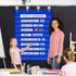 Standard Pocket Chart, Clear 10 Pockets for Classroom & Home, Heavy Duty Hanging Pocket Chart