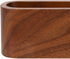 MOPFOL Wooden Business Card Holder Case - Handmade Office Organizer with Wood Grain, Desktop Storage Box for Business