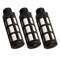 Quickun Plastic Exhaust Air Silencer, 1/2" Air Line Pneumatic Muffler (Pack of 3)