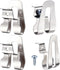 Replacement Belt Clip Hooks Stainless Steel Driver Clip Hook Tool with Screws (4 Pieces)