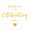 G2PLUS Thank You for Celebrating with Us Stickers, 60PCS 2 Inch Round Labels for Wedding, Birthday, Baby Shower, Party