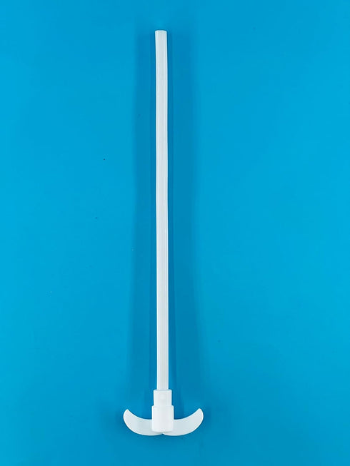 PTFE Electric Overhead Stirrer Mixer Shaft with Foldable Paddle for Lab (300MM-55MM-7MM)
