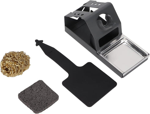 T12 Zunate Soldering Iron Stand With Anti Static Design, Metal Holder With Tip Storage Holes, Zinc Alloy Base