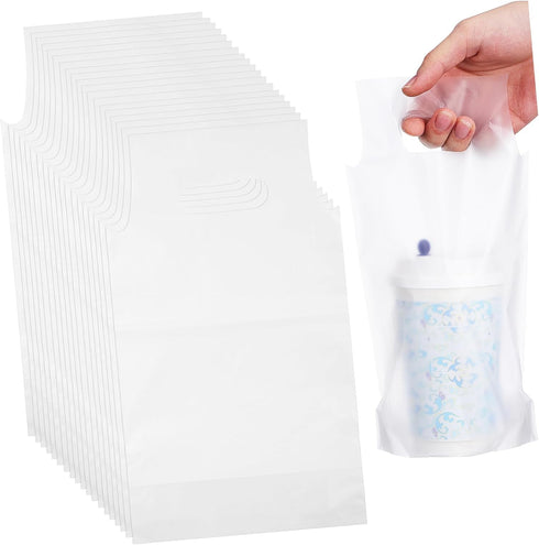 500pcs Milk Tea Bags Travel Drink Bag Takeout Beverage Sachet Holder Storage