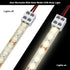 25 Pack 2 5v 12v 24v Lights(10mm,White) Flutesan Solderless LED Tape Light Connector Pin Terminal Block Screw Down LED