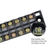 Summer-Home 5Pcs 15A 600V Terminal Barrier Strip - 12 Position Covered Dual Row Screw Connector Block