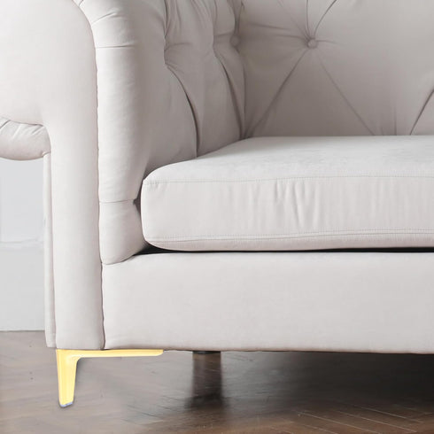 4pcs Titanium Finish Metal Furniture Support Feet Sofa Legs Steel Cabinet Table Legs for Bedside Cabinet and Bathroom