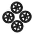 PRETYZOOM 4Pcs Replacement Rolling Grocery for Easy Navigation Stairs and Stable Design